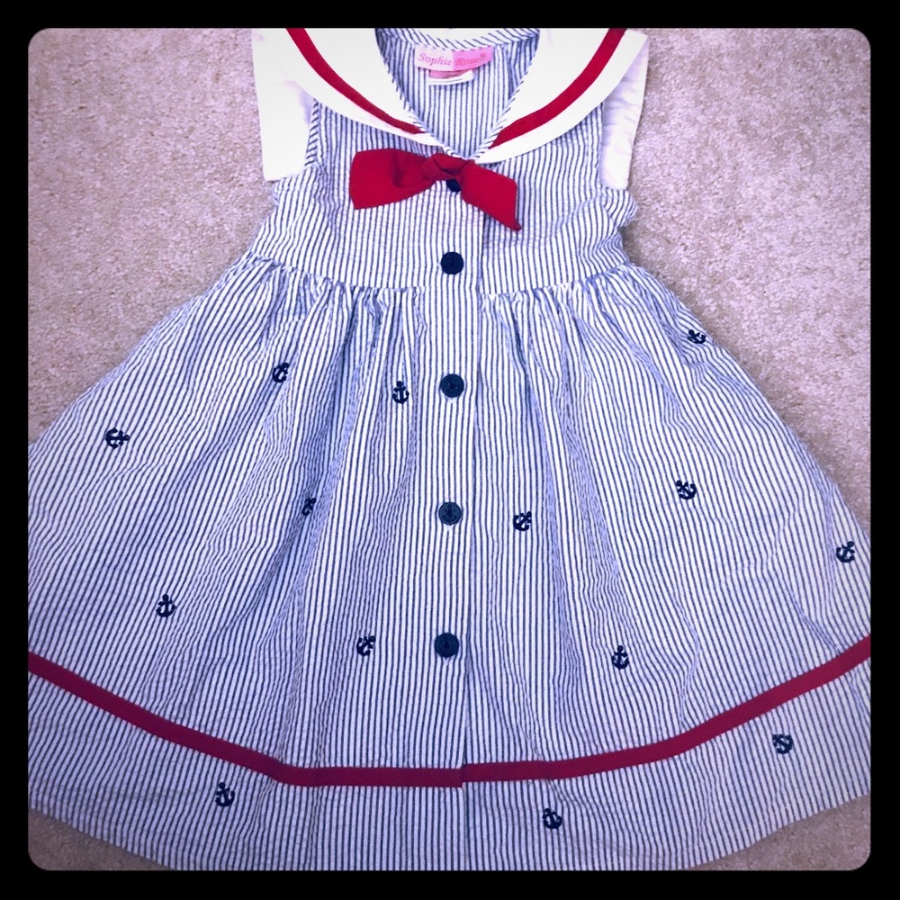 Anchor dress 3t